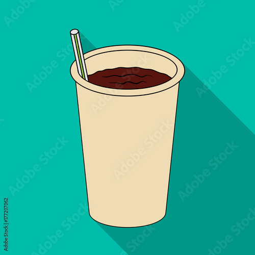 Glass, single icon in flat style.Glass, vector symbol stock illustration web.