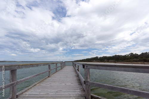 Jetty lake clifton low. © david hutchinson