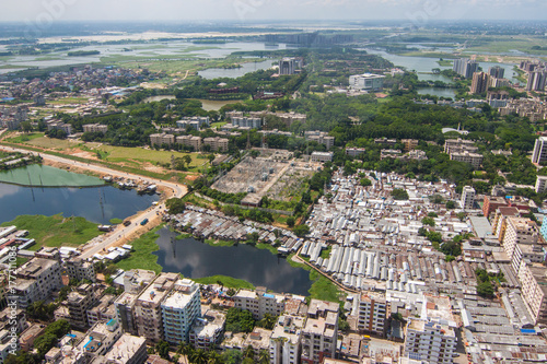 The helicopter shot from Dhaka, Bangladesh