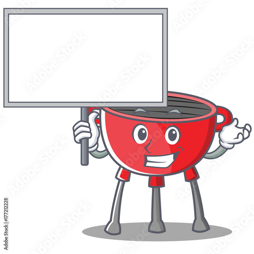 Bring Board Barbecue Grill Cartoon Character