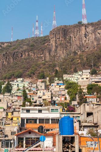 Concrete houses in Tlalnepantla de Baz, Mexico City photo