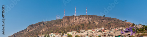 Wide Panoramic view of Tlalnepantla de Baz and Mexico City photo