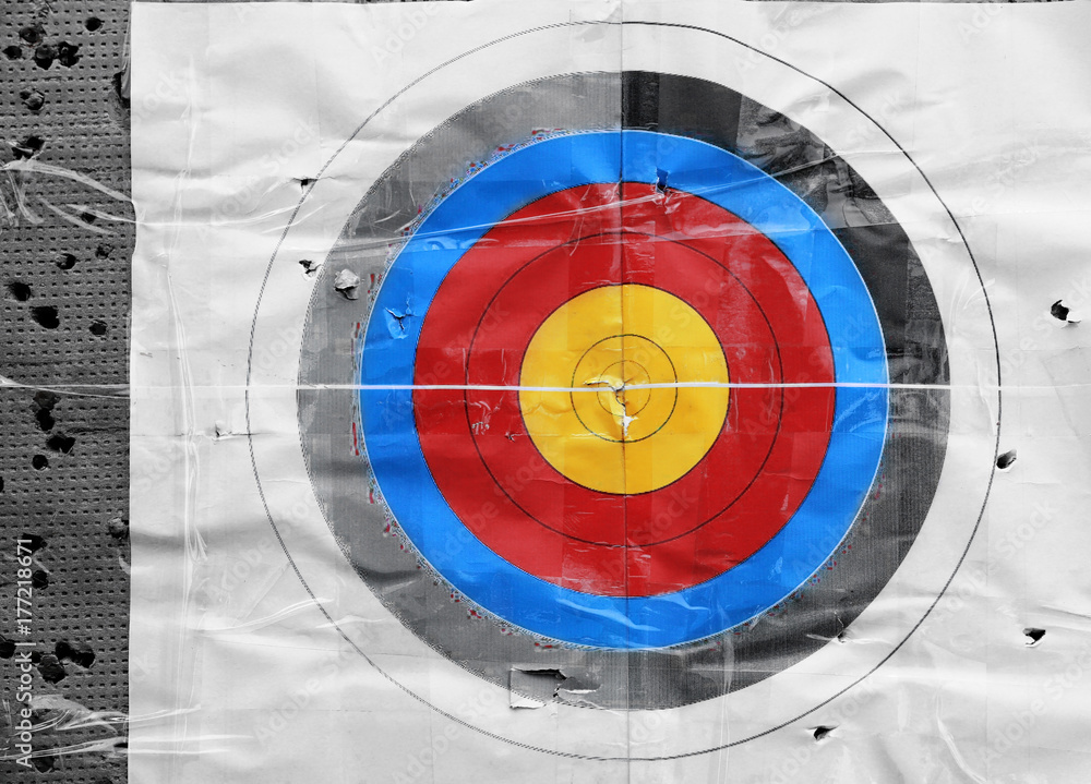 Target in archery club Target in archery club