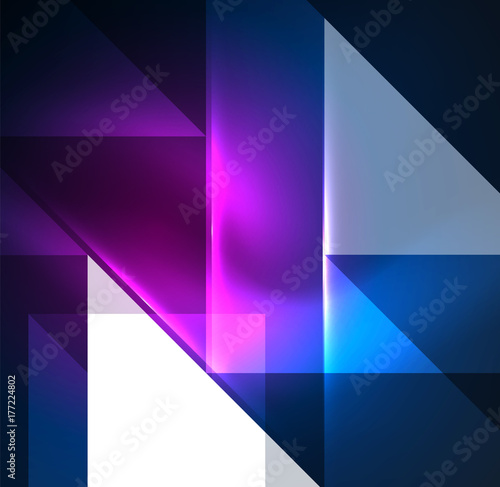 Cosmic electric background with shiny glowing plexus electricity impulses