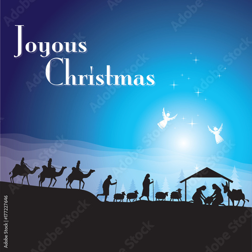 Christmas nativity scene