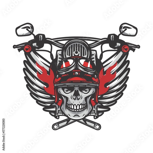 Skull logo mascot icon vector illustration