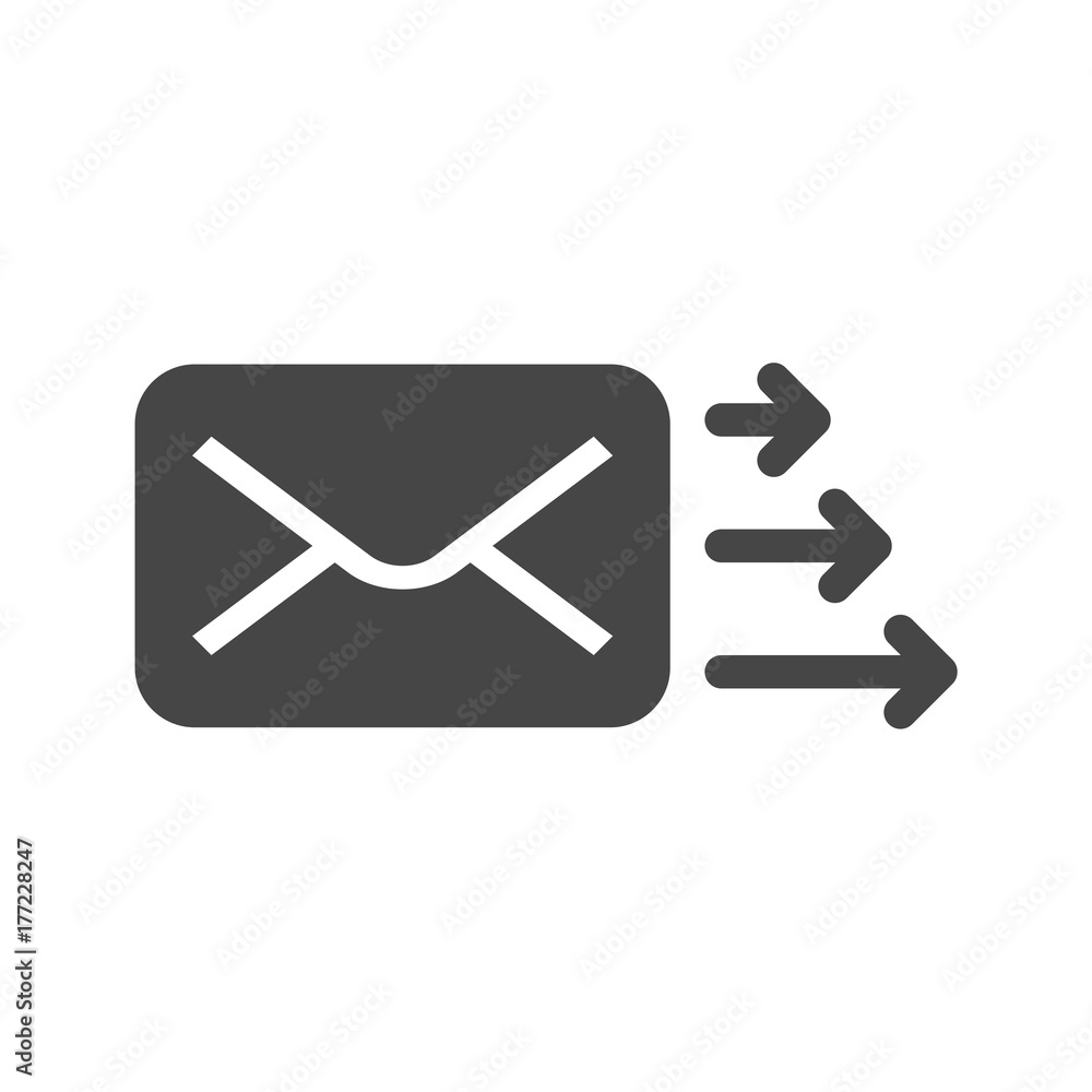 Letter icon, Send email message Letter icon, Send email message