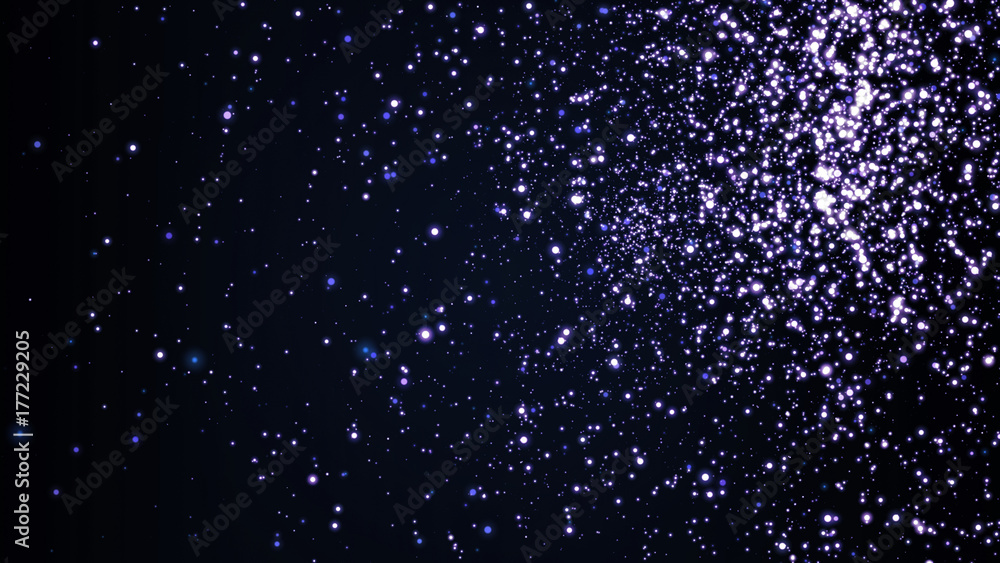 Abstract blue glitter on black background Stock Illustration | Adobe Stock