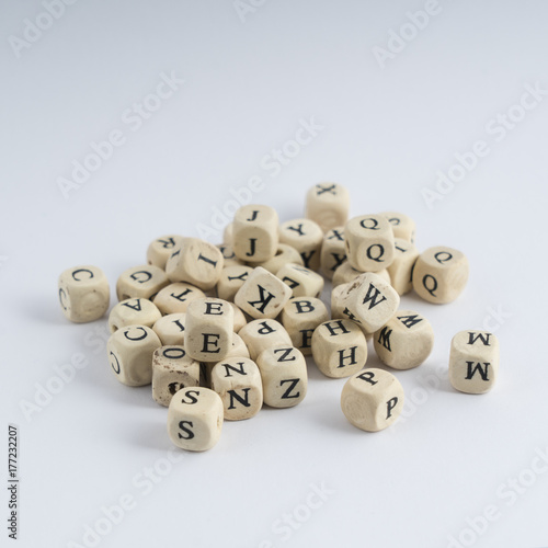 formation of the word with nuts containing the letters