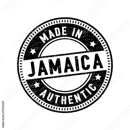 made in jamaica authentic rubber stamp icon