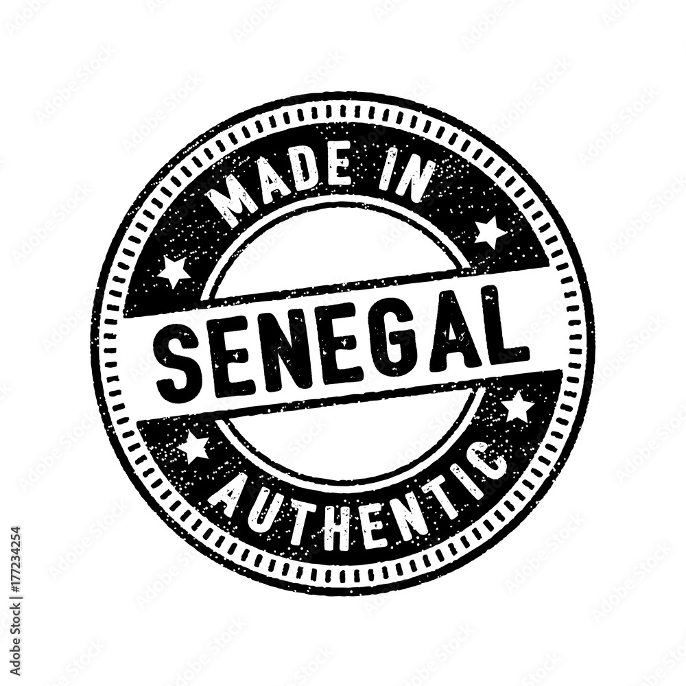 made in senegal authentic rubber stamp icon made in senegal authentic rubber stamp icon