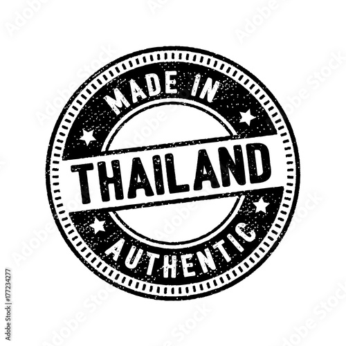 made in thailand authentic rubber stamp icon