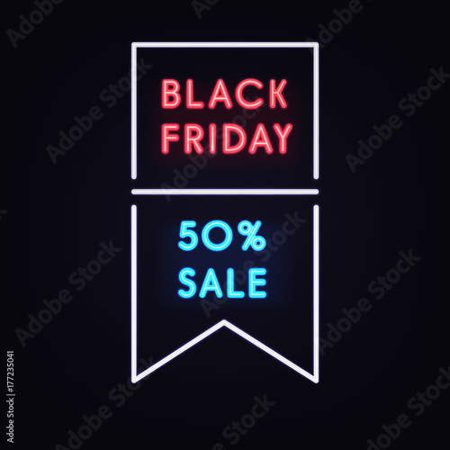 Geometric Neon Vector Banner