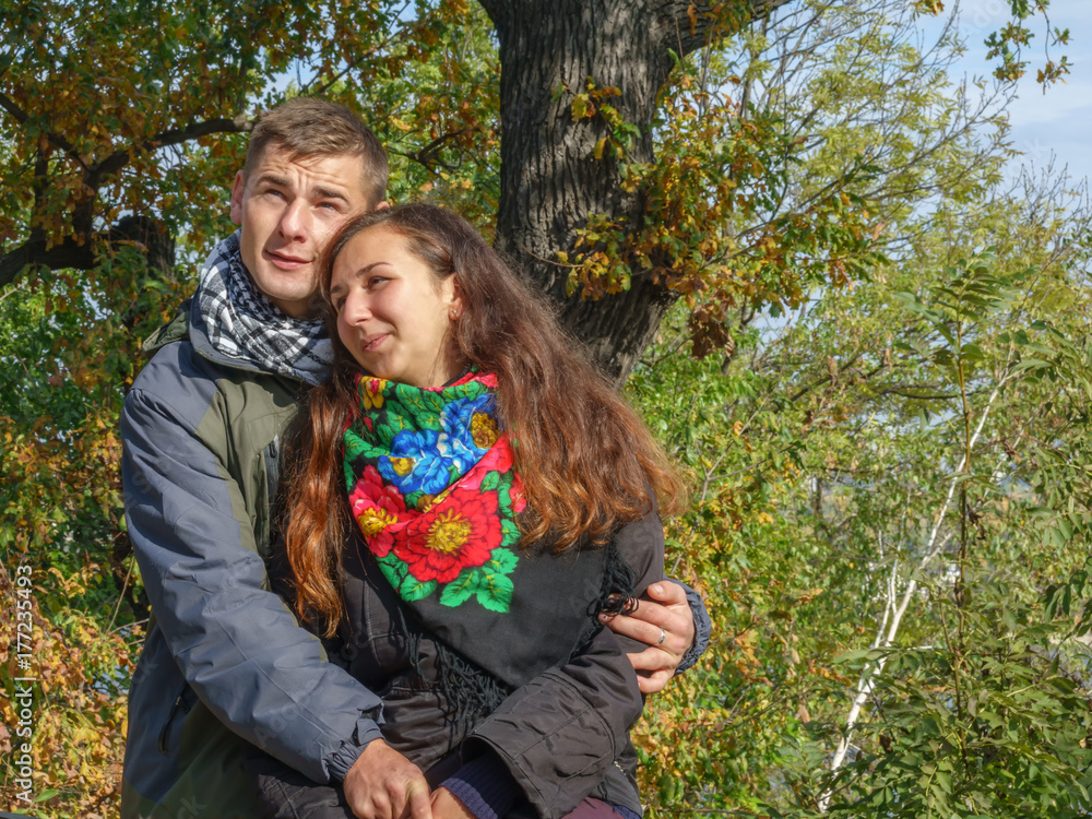 Young loving guy and girl