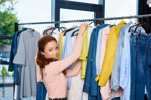 woman shopping in boutique