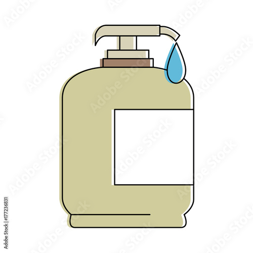 soap bottle isolated icon