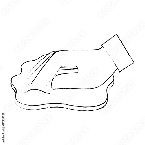 hand wiping with cloth