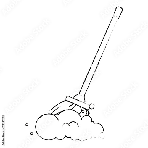 mop clean isolated icon