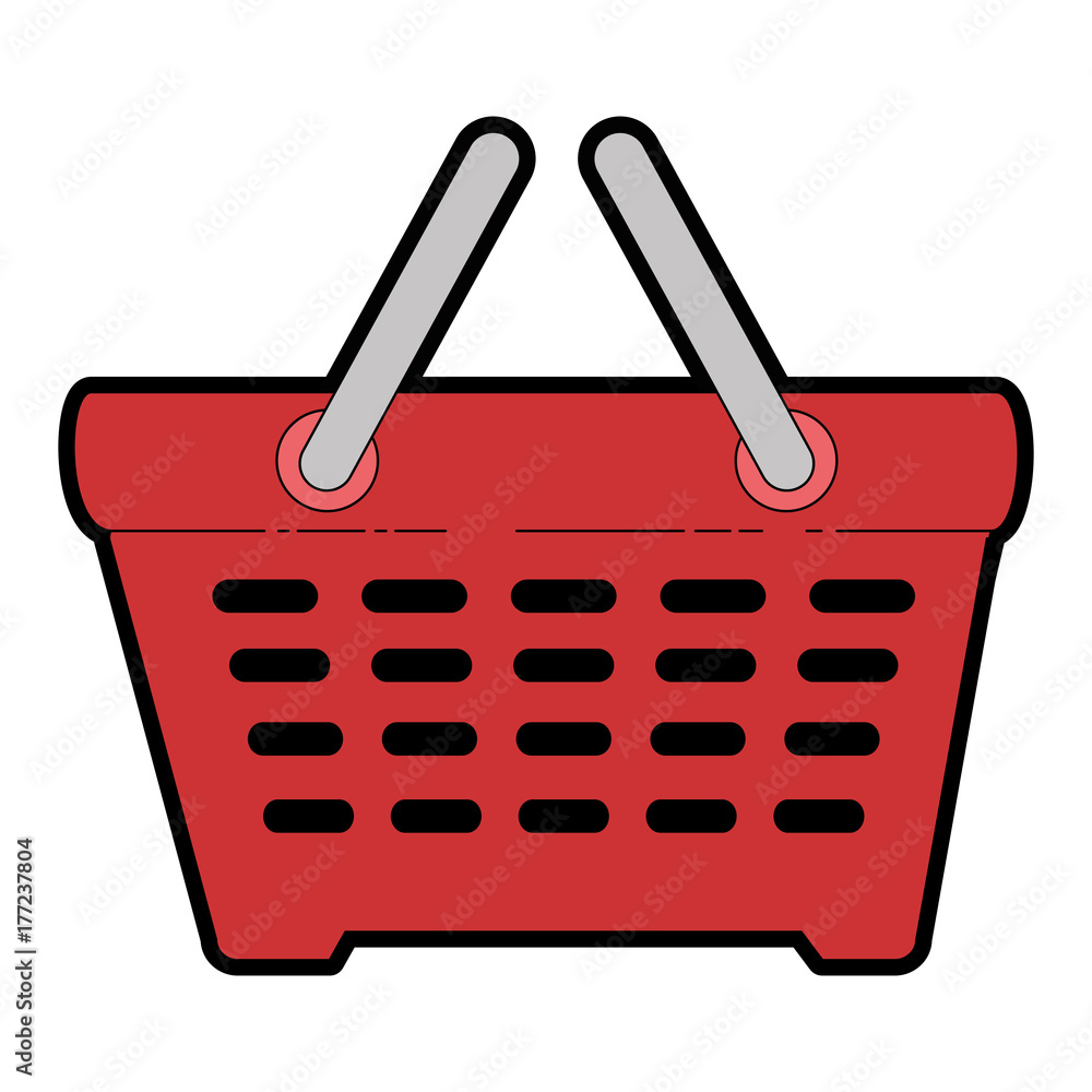shopping basket isolated icon shopping basket isolated icon