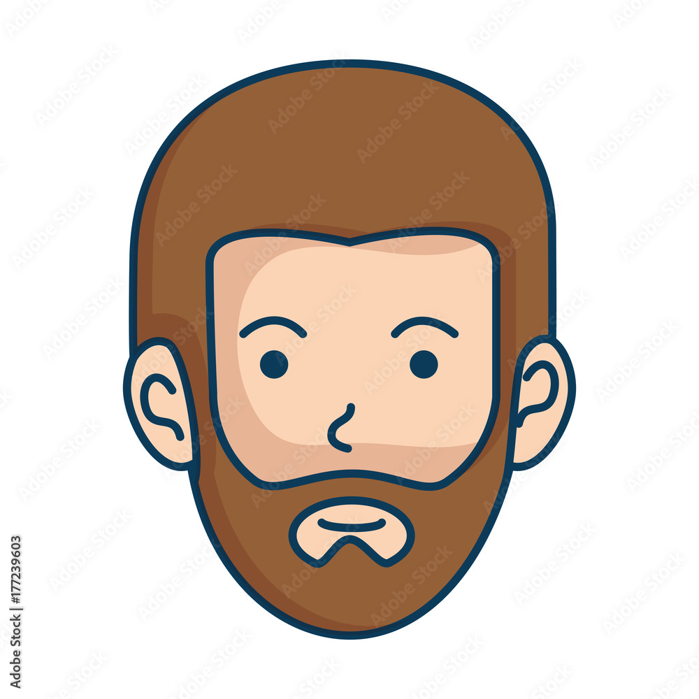 young man head avatar character young man head avatar character