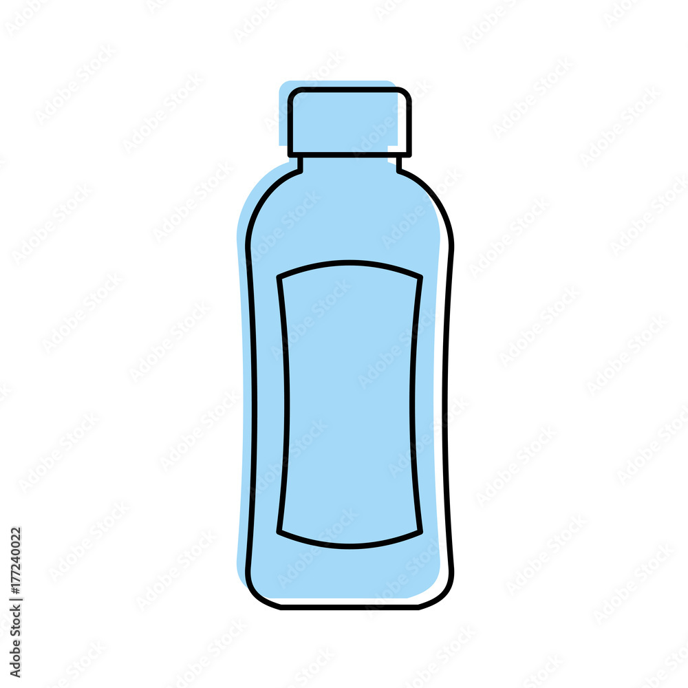 shampoo plastic bottle lotion or shower gel template design vector illustration