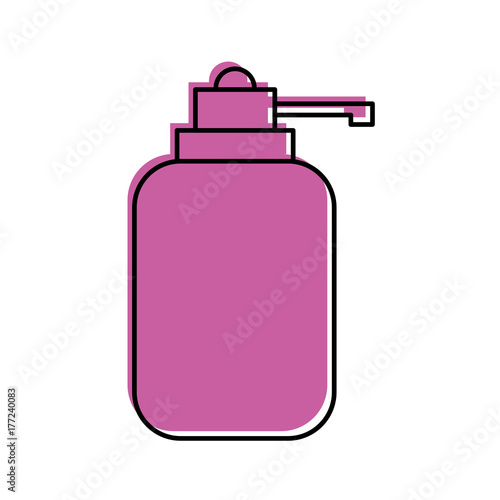 dispenser bottle gel liquid soap lotion vector illustration