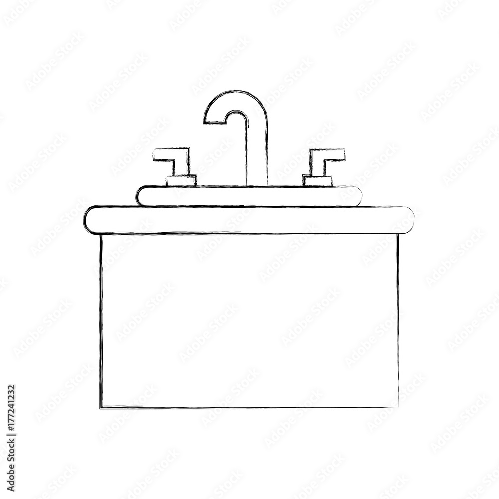 bathroom interior with sink vanity cabinet furniture vector illustration bathroom interior with sink vanity cabinet furniture vector illustration