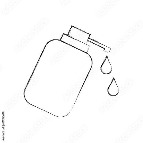 dispenser bottle gel liquid soap lotion vector illustration