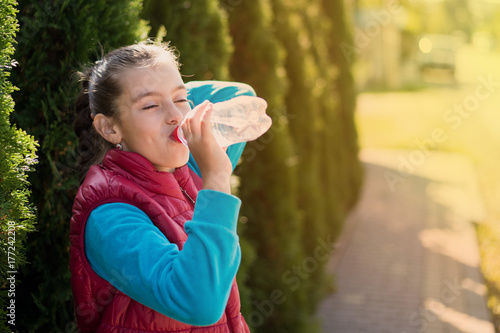 Girl drink water