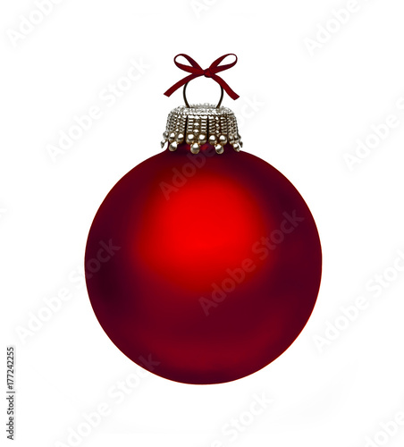 Rote Weihnachtskugel