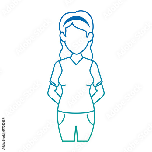 beautiful woman avatar character