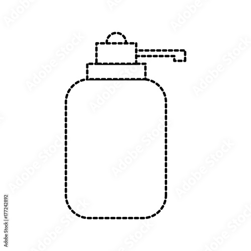 dispenser bottle gel liquid soap lotion vector illustration
