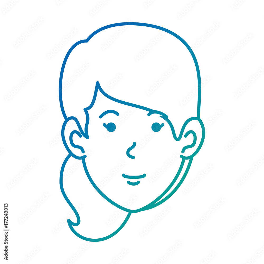beautiful woman head avatar character beautiful woman head avatar character