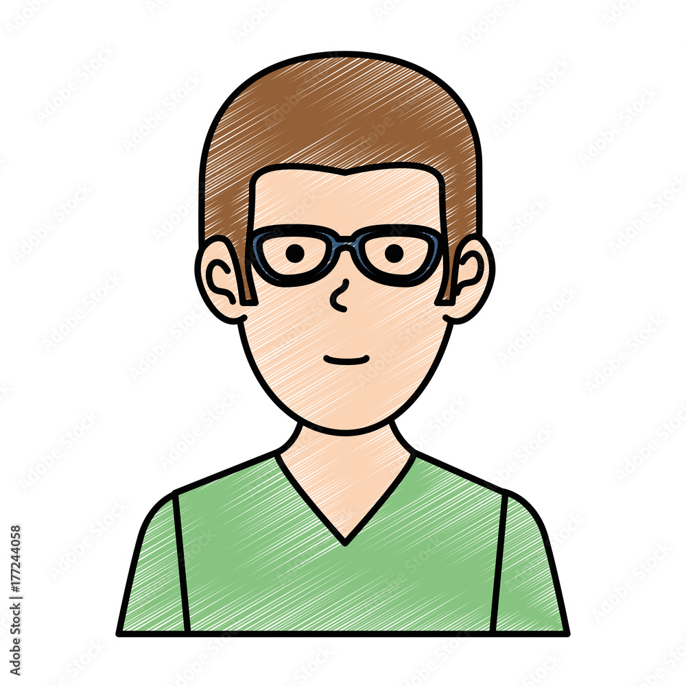young man avatar character young man avatar character