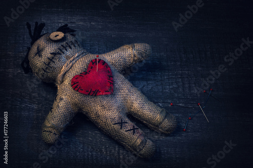 Obraz na płótnie Voodoo doll with pins