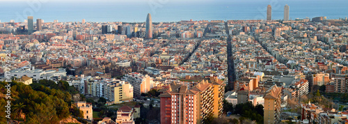 Panorámica de la ciudad de Barcelona