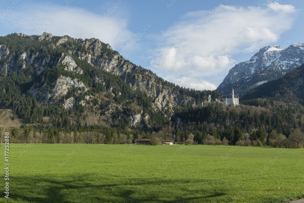 Schloß Neuschwanstein im Allgäu, Bayern