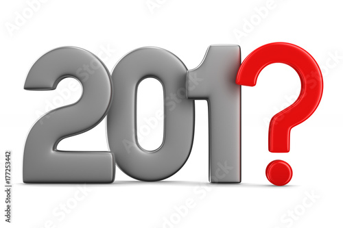 unknown new year. Isolated ...