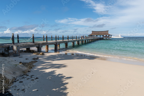 beautiful white beach at Balesin island