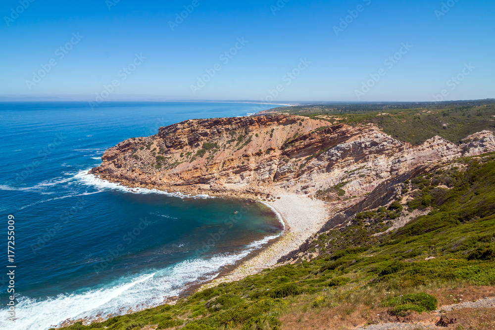Rocky coastline near Lisbona, Portugal