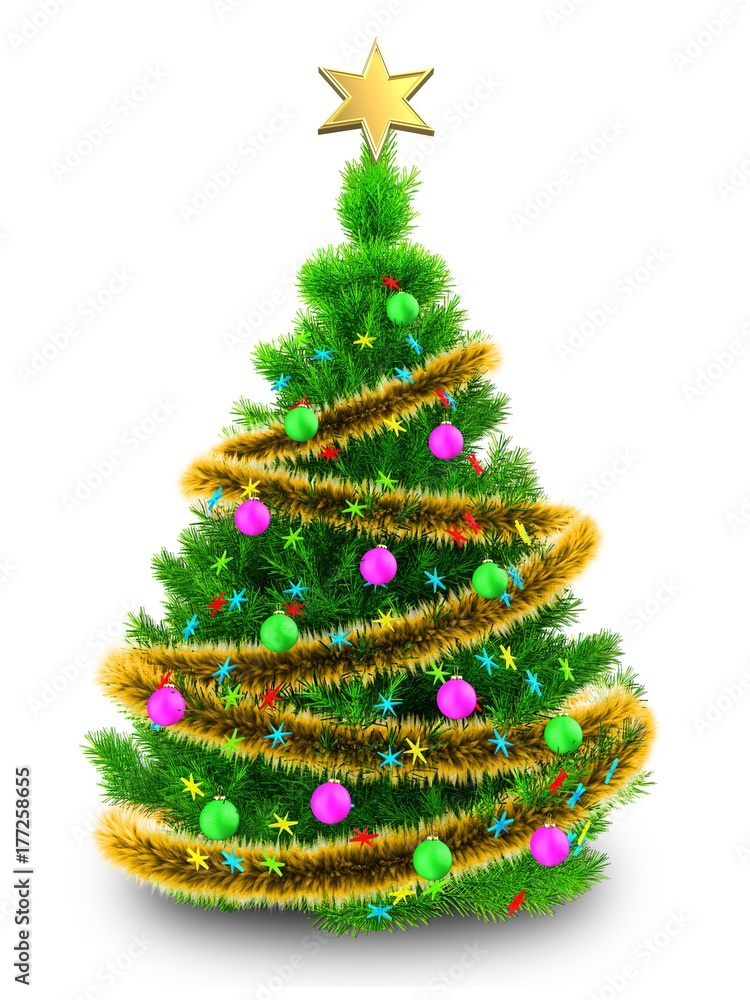 3d neon green Christmas tree 3d neon green Christmas tree