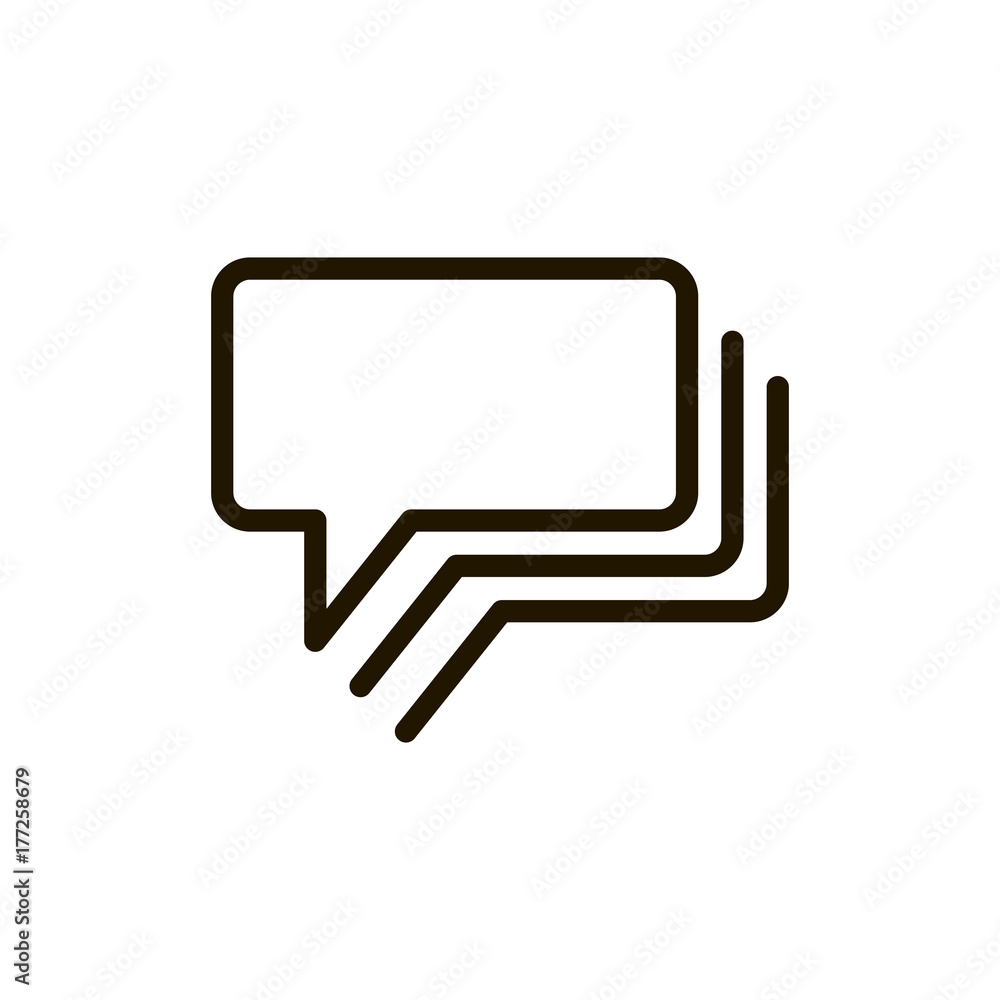 Flat line icon Flat line icon