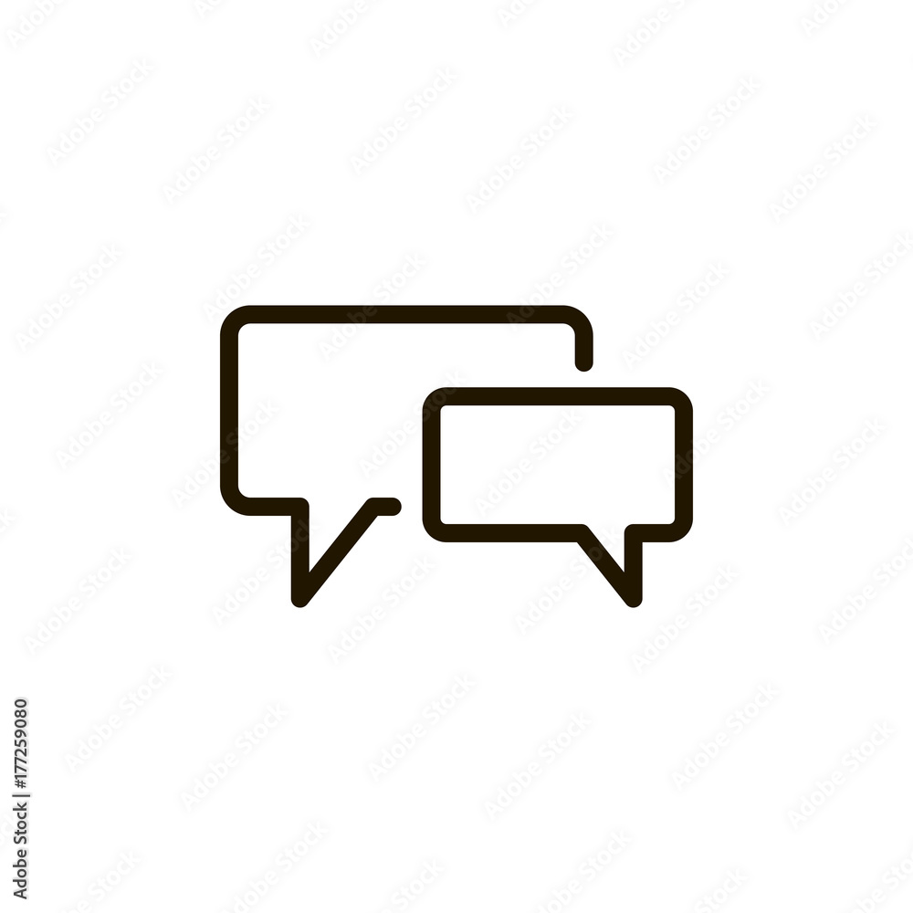 Flat line icon Flat line icon