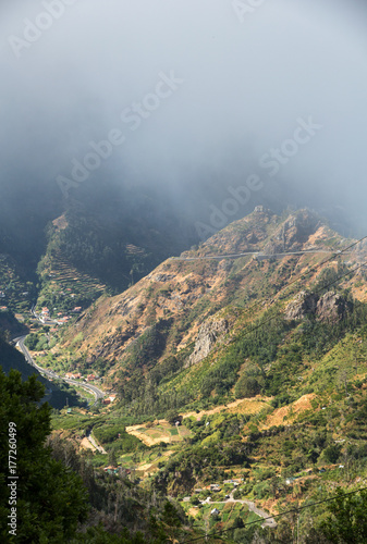 View to the south from the pass Boca da Encumeada in Madeira © wjarek