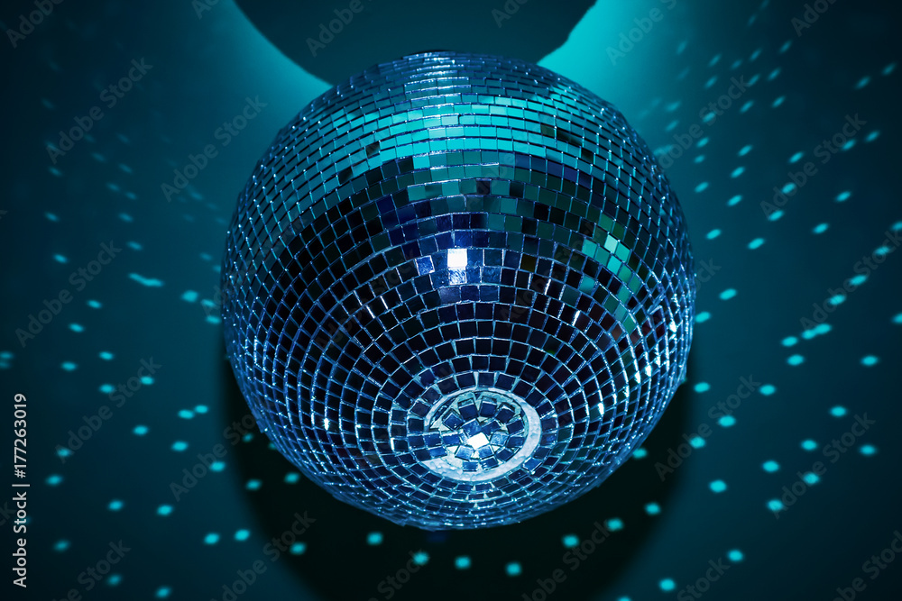 Obraz premium disco ball on dark background
