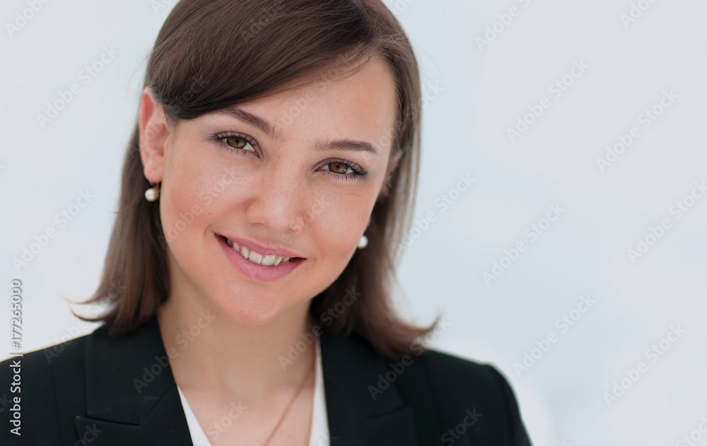 Successful business woman isolated on white Successful business woman isolated on white