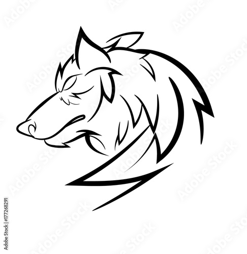 wolf loggo design photo