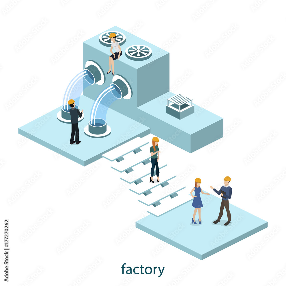 Isometric 3D vector illustration research laboratory with chemicals and scientist