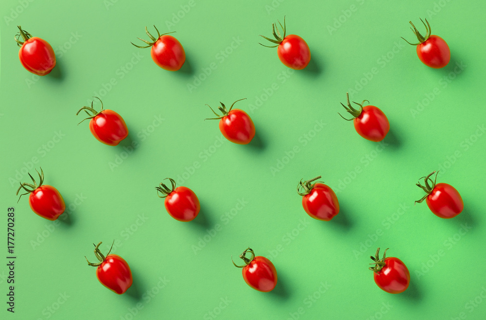 Colorful pattern of tomatos Colorful pattern of tomatos