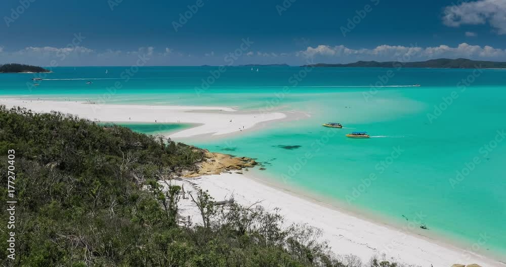 Amazing Whitehaven Beach in the Whitsunday Islands, Queensland, Australia Amazing Whitehaven Beach in the Whitsunday Islands, Queensland, Australia